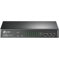9-port 10/100Mbps unmanaged switch with 8 PoE+ ports, compliant with 802.3af/at PoE, 65W PoE budget, support 250m Extend Mode, Priority mode and Isolation mode, desktop mount, plug and play. Мрежов Комутатор