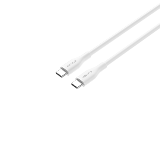 CANYON cable CC60SC10 C-C 60W 1m Silicon White USB Кабели