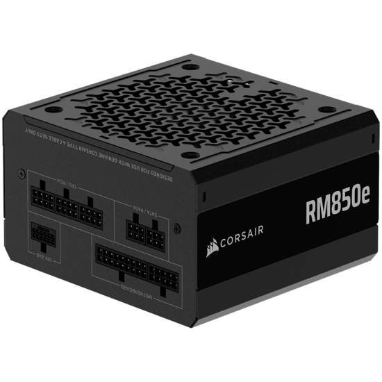 CORSAIR RM850e, 850 Watt, ATX 3.1, PCIe 5.1, Cybenetics GOLD Certified, Fully Modular Захранване