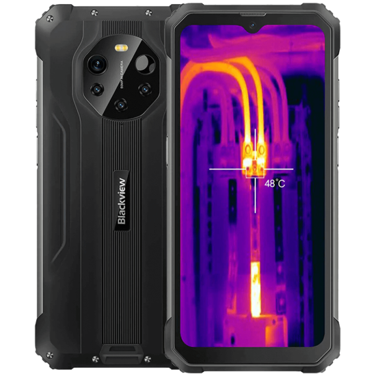 Blackview Rugged BL8800 Pro 8GB/128GB, 6.58-inch FHD+ 1080x2408 IPS, Octa-core, 16MP Front/2x2MP+5MP+50MP Back Camera, FLIR thermal camera, Battery 8380mAh, Type-C, Android 11, Fingerprint, Dual SIM, SD card slot, 33W wired charging, MIL-STD-810H, Bl Смар