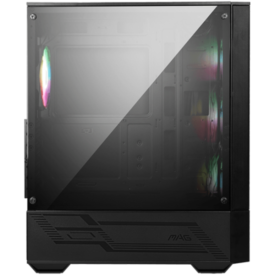 MSI MAG FORGE 112R, Mid-Tower, ATX/M-ATX/ITX, 2x USB 3.2 Gen 1 Type-A, 1x Audio/1x Mic, Insta-light Loop Button, ARGB Hub, 4x 120mm ARGB Fans, 4mm Tempered Glass Шаси