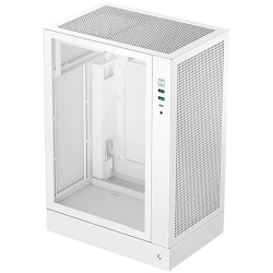 DeepCool CH170 PLUS WH, Mini Tower, Mini-ITX/Micro-ATX, 2xUSB3.0, 1xType-C Gen 2, 1xAudio/Mic, Mesh Panel, White, R-CH170-WHNGM0-G, 2Y Шаси