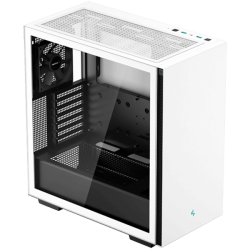 DeepCool CH510 White Mid Tower Case, E-ATX/ATX/Micro-ATX/Mini-ITX, 2xUSB2.0, 1xUSB3.0, 1xAudio, 1xMic, ABS+SPCC+Tempered Glass, Mesh Panel R-CH510-BKNNE1-G-1 Шаси