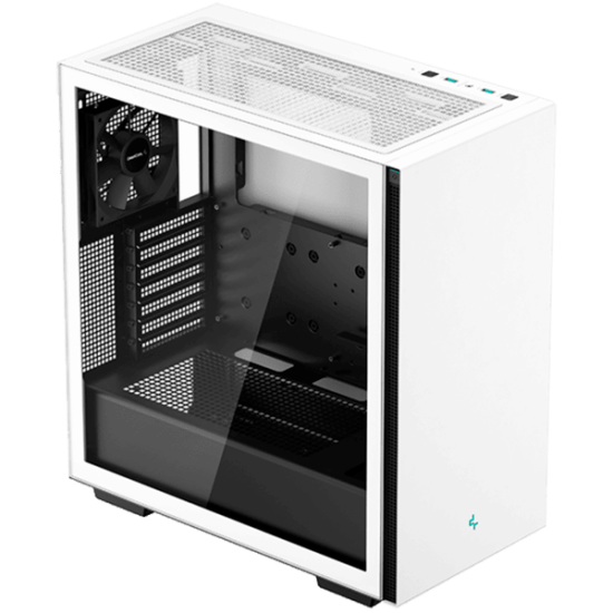 DeepCool CH510 White Mid Tower Case, E-ATX/ATX/Micro-ATX/Mini-ITX, 2xUSB2.0, 1xUSB3.0, 1xAudio, 1xMic, ABS+SPCC+Tempered Glass, Mesh Panel R-CH510-BKNNE1-G-1 Шаси