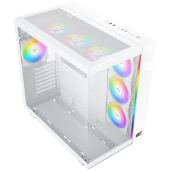 Xigmatek AQUA Ultra Air Arctic EN41914 White, E-ATX/ATX/M-ATX/MINI ITX, USB 3.0 X 2, USB 2.0 X 2, USB-C X 1, HD AUDIO, Mesh Top,2PCS TG,ARGB Strip,7PCS Z20A Arctic Шаси
