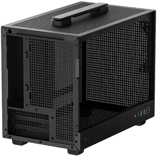 DeepCool CH160, Mini Tower, Mini-ITX, 2xUSB3.0, 1xType-C Gen 2, 1xAudio, Mesh Panel, Black, R-CH160-BKNGI0-G-1 Шаси