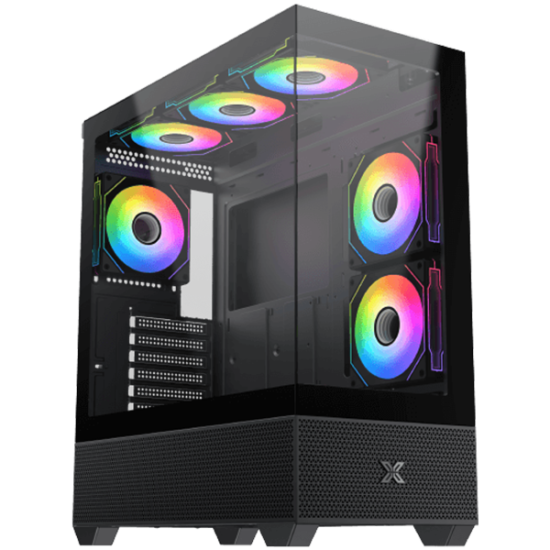 Alphard (BK, EATX, U3x1 & U2x2, Front & Left Seamless TG, 5PCS G20A Reverse & 1PC G20A, ARGB Remote Control Box) Шаси