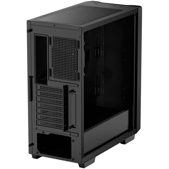 DeepCool CC560 Limited, Mid Tower, Mini-ITX/Micro-ATX/ATX, 1xUSB3.0, 1xUSB2.0, 1xAudio, No Fans, Tempered Glass, Mesh Panel, Black R-CC560-BKNAA0-C-1 Шаси