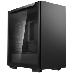 DeepCool MACUBE 110  Mid Tower Case, Mini-ITX / Micro-ATX / ATX / E-ATX, 2xUSB3.0, 1xAudio, ABS+SPCC+Tempered Glass, Mesh Pane R-MACUBE110-BKN GM1N-G-1 Шаси