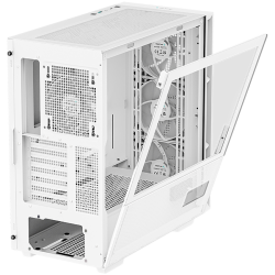 DeepCool CH560 Digital WH, Mid Tower, Mini-ITX/Micro-ATX/ATX/E-ATX, 1xUSB3.0, 1xType-C, 1xAudio, 3x140mm+1x120mm Pre-Installed ARGB Fans, Tempered Glass, Mesh Panels, Dual-Status Digital Display, GPU Support Arm, White, R-CH560-WHAPE4D-G-1 Шаси