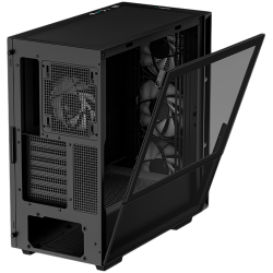 DeepCool CH560, Mid Tower, Mini-ITX/Micro-ATX/ATX/E-ATX, 1xUSB3.0, 1xType-C, 1xAudio, 3x140mm + 1x120mm Pre-Installed ARGB Fans, Tempered Glass, Mesh Panels, GPU Support Arm, Black, R-CH560-BKAPE4-G-1 Шаси