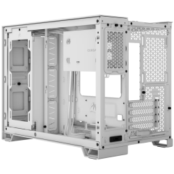 Corsair 2500X Tempered Glass mATX Mid-Tower, White Шаси