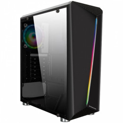 Chassis Eden III EN41657 ATX, M-ATX &d Mini ITX, USB3.0x1, 2.0x2, Rainbow LED Front Panel, Left tempered glass, Rear sync Rainbow 120mm fan Шаси