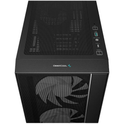 DeepCool MATREXX55 MESH V4 C, Mid Tower, Mini-ITX/Micro-ATX/ATX, 1xUSB3.0, 1x Type-C, 1xAudio, LED Button, 3x140mm ARGB Fans, 1x120mm ARGB Fan, ARGB LED Strip, Tempered Glass, Mesh Panel, Black, R-MATREXX55-BCAGA4-G-4 Шаси