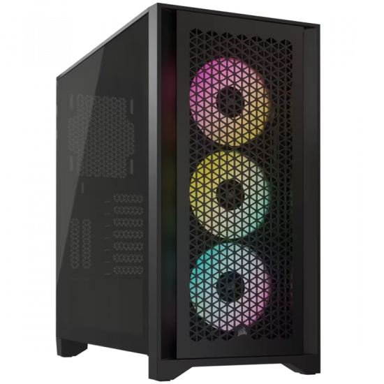 Corsair iCUE 4000D RGB Airflow Mid-Tower, Black Шаси