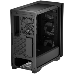DeepCool MATREXX 50 MESH 4FS, Mid Tower, Mini-ITX/Micro-ATX/ATX/E-ATX, 1xUSB3.0, 2xUSB2.0, 1xAudio, 4x 120mm Tri-color LED Fans, Tempered Glass, Mesh Panel, Black, DP-ATX-MATREXX50-MESH-4FS Шаси