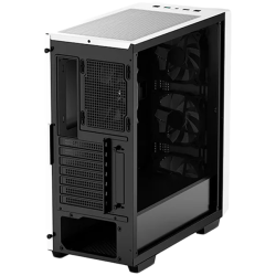 DeepCool CC560 WH V2, Mid Tower, Mini-ITX/Micro-ATX/ATX, 1xUSB3.0, 1xUSB2.0, 1xAudio, 4x120mm Pre-Installed LED Fans, Tempered Glass, Mesh Panel, White Шаси