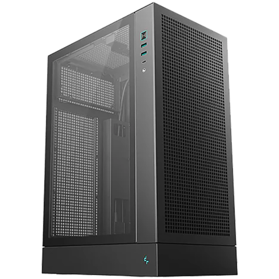 DeepCool CH170 PLUS, Mini Tower, Mini-ITX/Micro-ATX, 2xUSB3.0, 1xType-C Gen 2, 1xAudio/Mic, Mesh Panel, Black, R-CH170-BKNGM0-G, 2Y Шаси