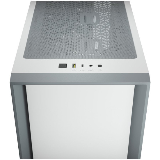 CORSAIR 4000D Tempered Glass Mid-Tower ATX Case — White Шаси
