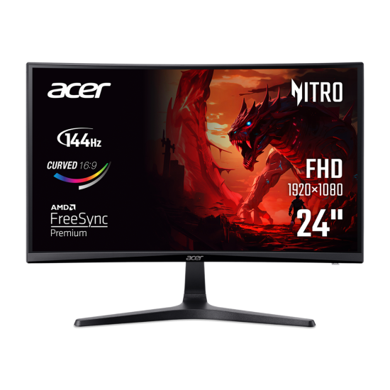 ACER 23.6 FHD 144Hz VA 1ms 16:9 HDMI DSUB FREESYNC CURVED