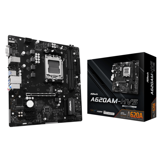 ASROCK A620 2xDDR5  4xSATA3  RAID HDMI        VGA  1xM2 GLAN        1xPCIEx16 1xPCIEx1