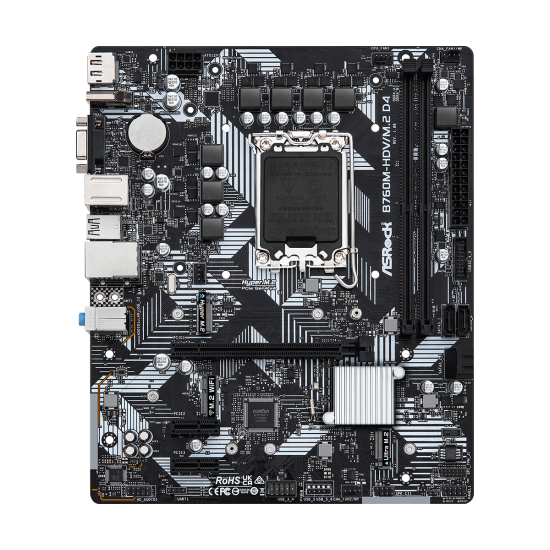 ASROCK B760 2xDDR4  4xSATA3            HDMI DP  VGA  2xM2 GLAN        1xPCIEx16 2xPCIEx1