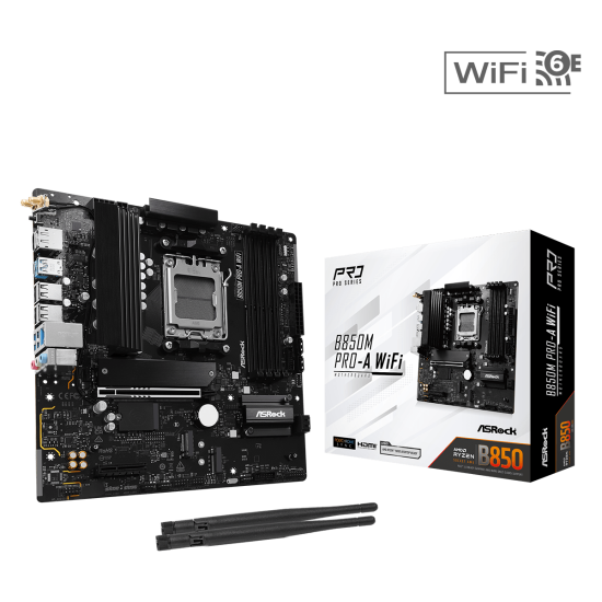 ASROCK B850 4xDDR5  4xSATA3  RAID HDMI DP            3xM2 GLAN        1xPCIEx16 1xPCIEx1 WiFi