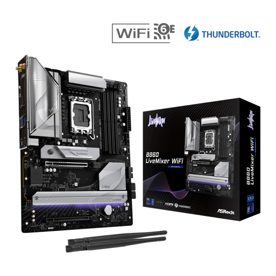 ASROCK B860 4xDDR5  4xSATA3  RAID HDMI                  3xM2 GLAN        2xPCIEx16             WiFi