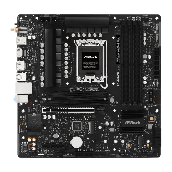 ASROCK B860 4xDDR5  4xSATA3  RAID HDMI DP            3xM2 GLAN        1xPCIEx16 1xPCIx1       WiFi
