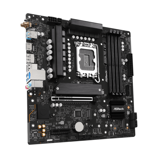 ASROCK B860 4xDDR5  4xSATA3  RAID HDMI DP            3xM2 GLAN        1xPCIEx16 1xPCIx1       WiFi