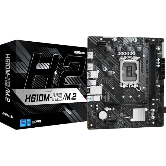 ASROCK H610 2xDDR4  4xSATA3            2xHDMI              1xM2 GLAN        1xPCIEx16 1xPCIEx1