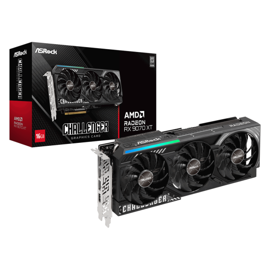 ASROCK AMD RX9070XT HDMI DP 256B 16GB ACTIVE