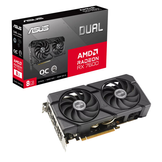 ASUS AMD RX7600 HDMI DP 128B 8GB ACTIVE