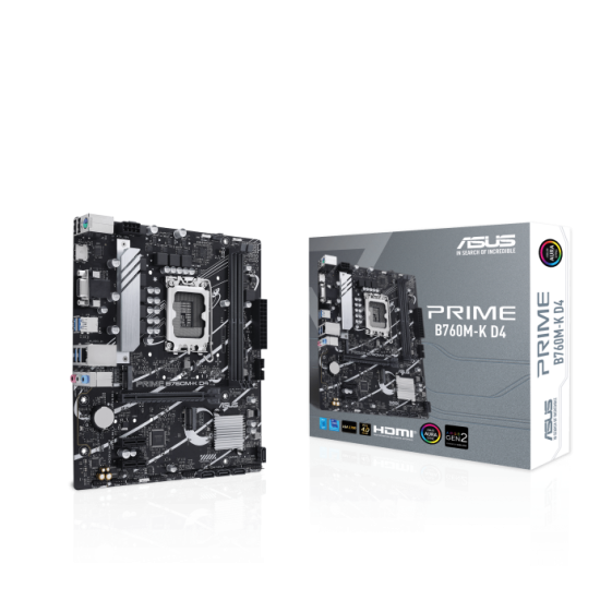 ASUS B760 2xDDR4  4xSATA3 RAID HDMI        VGA 2xM2 GLAN        1xPCIEx16 2xPCIEx1 