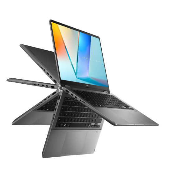 ASUS VIVOBOOK 14 FLIP ULTRA 7 258V 32G 1TB 14 OLED WUXGA TOUCH  WIN 11 HOME GRAY  NO ADAPTER