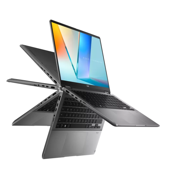 ASUS VIVOBOOK 14 FLIP INTEL CORE ULTRA 7 256V 16GB 512GB 14 WUXGA OLED TOUCH WIN 11 HOME GRAY 