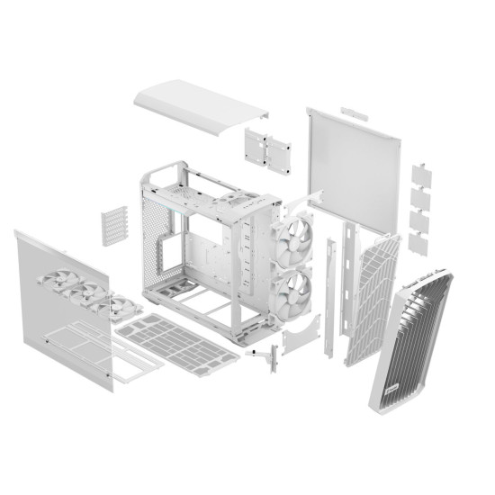 FRACTAL DESIGN CASE E-ATX MID TOWER WHITE