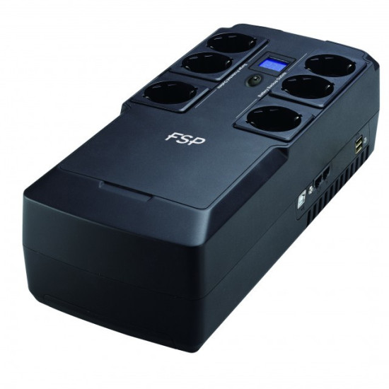 FORTRON UPS LINE_INTERACTIVE 600VA SIMULATED_SINE_WAVE 6xSCHUKO USB_PORT