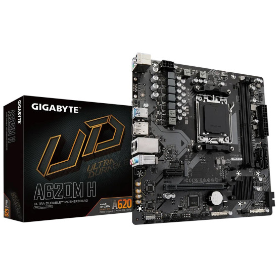 GIGABYTE A620 2xDDR5  4xSATA3  RAID HDMI DP           1xM2 GLAN        1xPCIEx16 1xPCIEx1