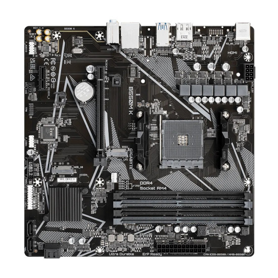 GIGABYTE B550 4xDDR4  4xSATA3  RAID HDMI DP           2xM2 GLAN        1xPCIEx16 1xPCIEx1