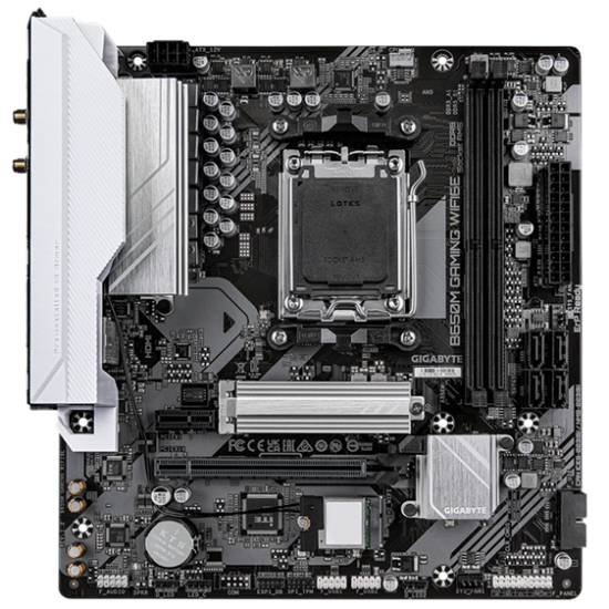 GIGABYTE B650 2xDDR5  4xSATA3  RAID HDMI DP           1xM2 GLAN        1xPCIEx16 1xPCIEx1    WiFI 