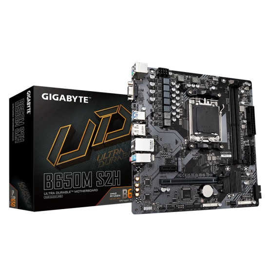 GIGABYTE B650 2xDDR5  4xSATA3  RAID HDMI DP VGA  2xM2 GLAN        1xPCIEx16 1xPCIEx1 