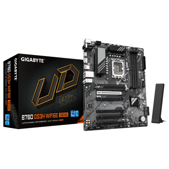GIGABYTE B760 4xDDR5  4xSATA3  RAID HDMI DP           2xM2 GLAN        5xPCIEx16                 WiFi