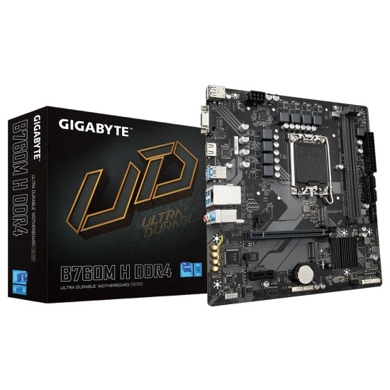GIGABYTE B760 2xDDR4  4xSATA3  RAID HDMI         VGA 2xM2 GLAN        1xPCIEx16 2xPCIEx1