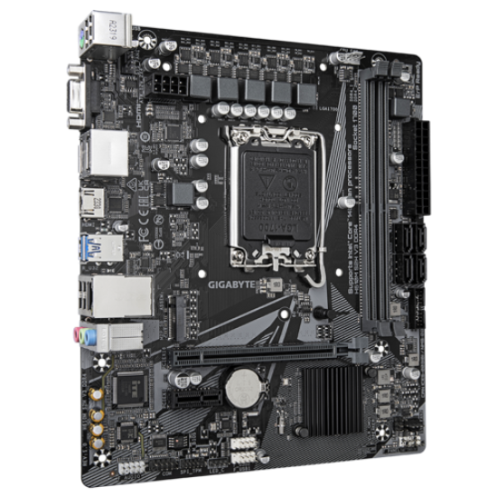 GIGABYTE H610 2xDDR4  4xSATA3           HDMI 2DP VGA 1xM2 GLAN        1xPCIEx16 1xPCIEx1