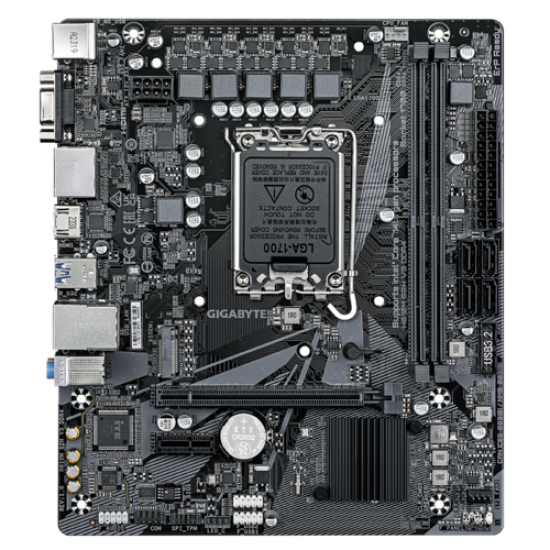 GIGABYTE H610 2xDDR4  4xSATA3           HDMI 2DP VGA 1xM2 GLAN        1xPCIEx16 1xPCIEx1