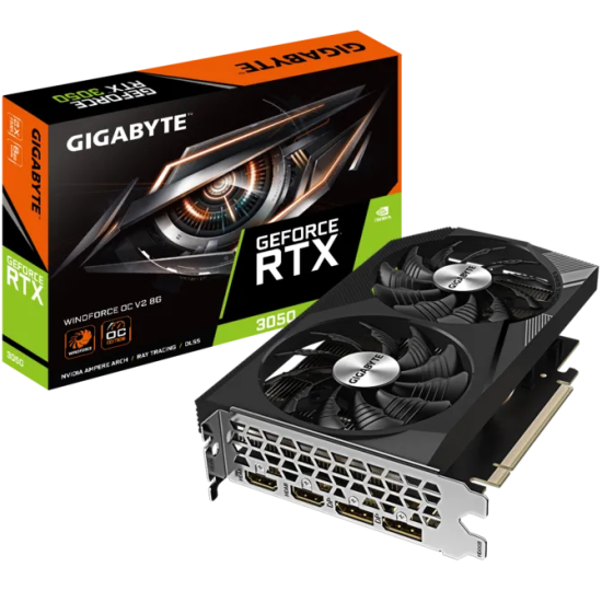 GIGABYTE NVIDIA RTX3050 HDMI DP 128B 8GB ACTIVE