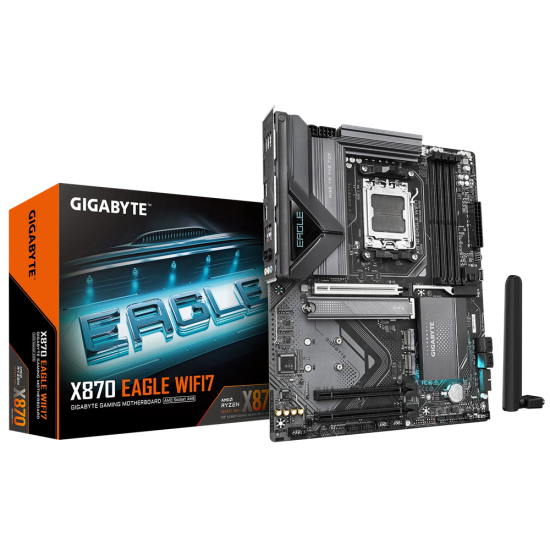GIGABYTE X870 4xDDR5  4xSATA3  RAID HDMI                 3xM2 GLAN        3xPCIEx16                 WiFi