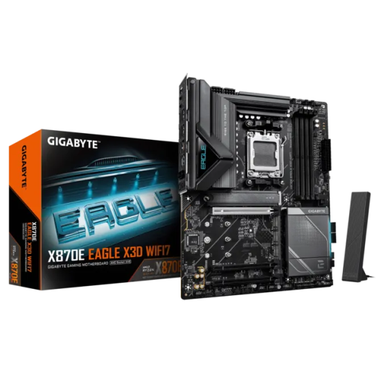 GIGABYTE X870 4xDDR5  4xSATA3  RAID HDMI                 4xM2 GLAN        3xPCIEx16                 WiFi
