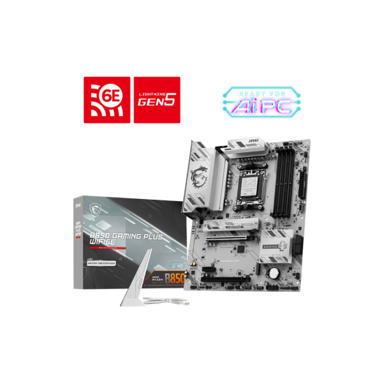 MSI B850 4xDDR5  4xSATA3  RAID HDMI DP           2xM2 GLAN        2xPCIEx16 1xPCIEx1 WiFi